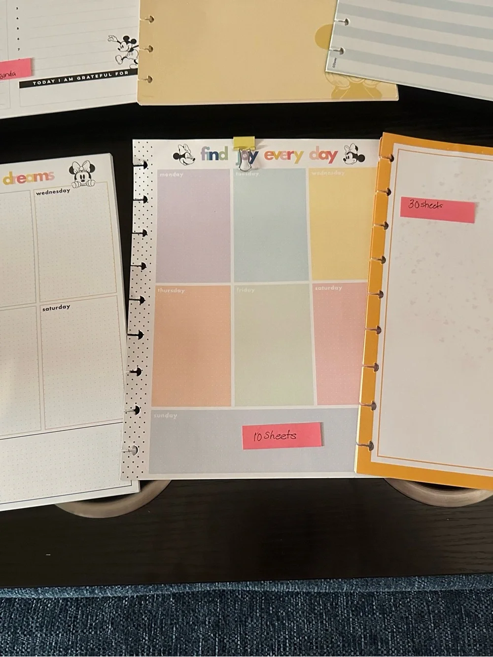 Happy Planner Mickey and Minnie Mouse Paper and accessories Bundle